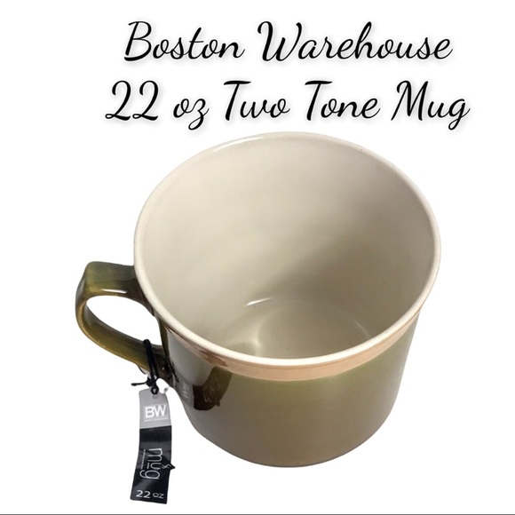NWT Boston Warehouse 2 Tone 22oz Mug - Picture 1 of 14
